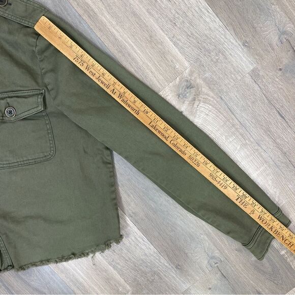 Wonderly Curvy Embroidered Back Twill Army Jacket Green 12W - Picture 15 of 16